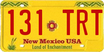 NM license plate 131TRT