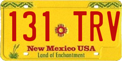 NM license plate 131TRV