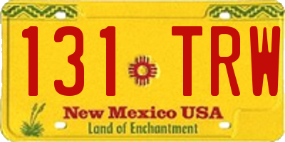 NM license plate 131TRW
