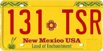 NM license plate 131TSR