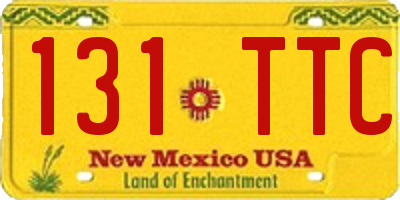 NM license plate 131TTC