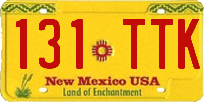 NM license plate 131TTK