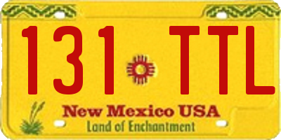 NM license plate 131TTL