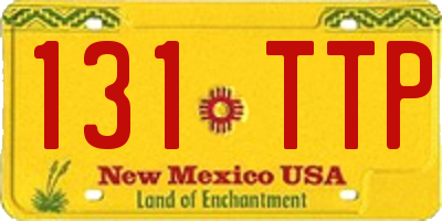 NM license plate 131TTP