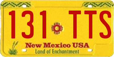 NM license plate 131TTS