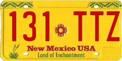 NM license plate 131TTZ