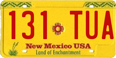 NM license plate 131TUA
