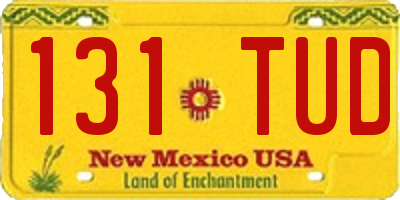 NM license plate 131TUD