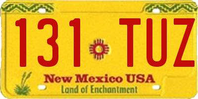 NM license plate 131TUZ