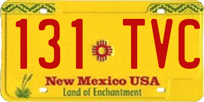 NM license plate 131TVC