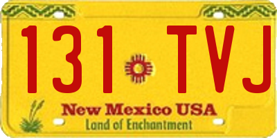 NM license plate 131TVJ