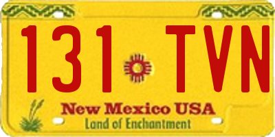 NM license plate 131TVN