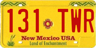 NM license plate 131TWR