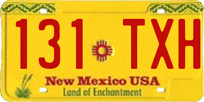 NM license plate 131TXH