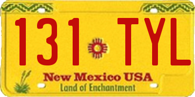 NM license plate 131TYL