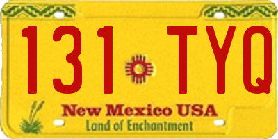 NM license plate 131TYQ