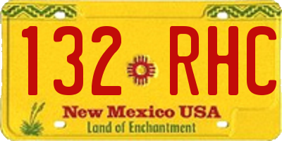 NM license plate 132RHC