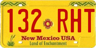 NM license plate 132RHT