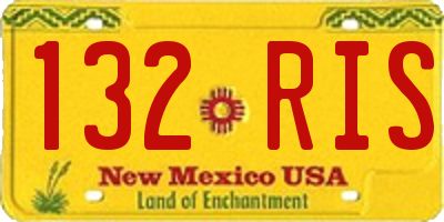 NM license plate 132RIS