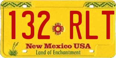 NM license plate 132RLT