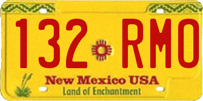 NM license plate 132RMO