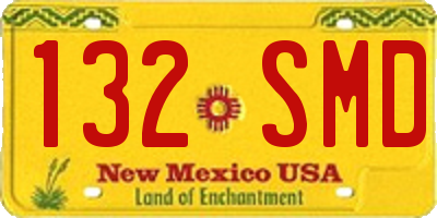 NM license plate 132SMD