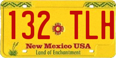 NM license plate 132TLH