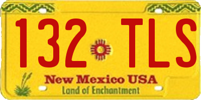 NM license plate 132TLS