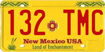NM license plate 132TMC