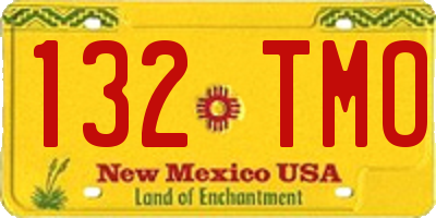 NM license plate 132TMO