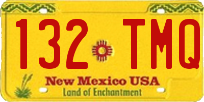 NM license plate 132TMQ