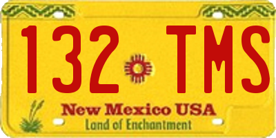 NM license plate 132TMS