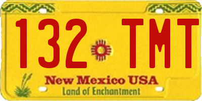NM license plate 132TMT