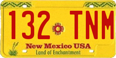 NM license plate 132TNM