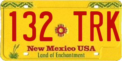 NM license plate 132TRK