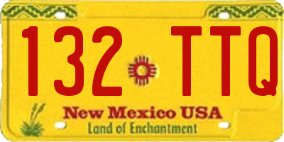NM license plate 132TTQ