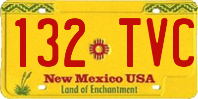 NM license plate 132TVC