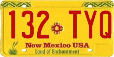 NM license plate 132TYQ