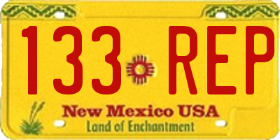 NM license plate 133REP