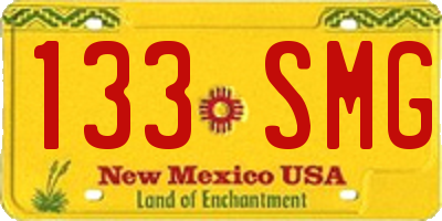NM license plate 133SMG