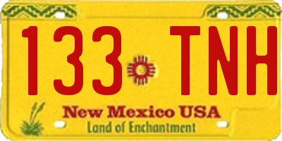 NM license plate 133TNH