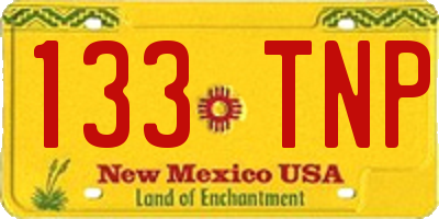 NM license plate 133TNP