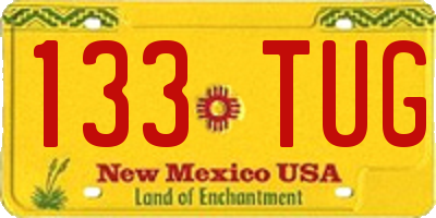 NM license plate 133TUG