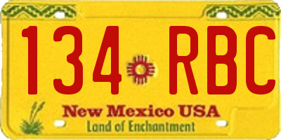 NM license plate 134RBC