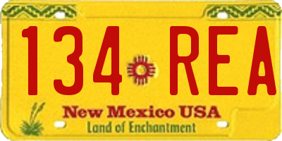 NM license plate 134REA