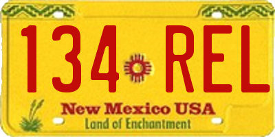 NM license plate 134REL