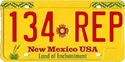 NM license plate 134REP