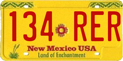 NM license plate 134RER