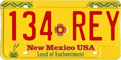 NM license plate 134REY
