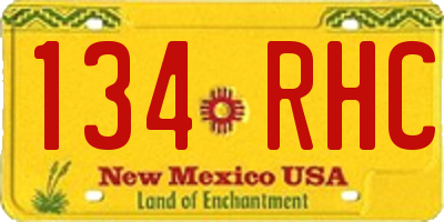 NM license plate 134RHC